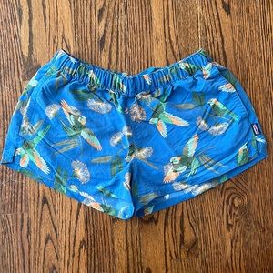 Patagonia, baggy shorts, like new, 2" inseam. Very fun print!